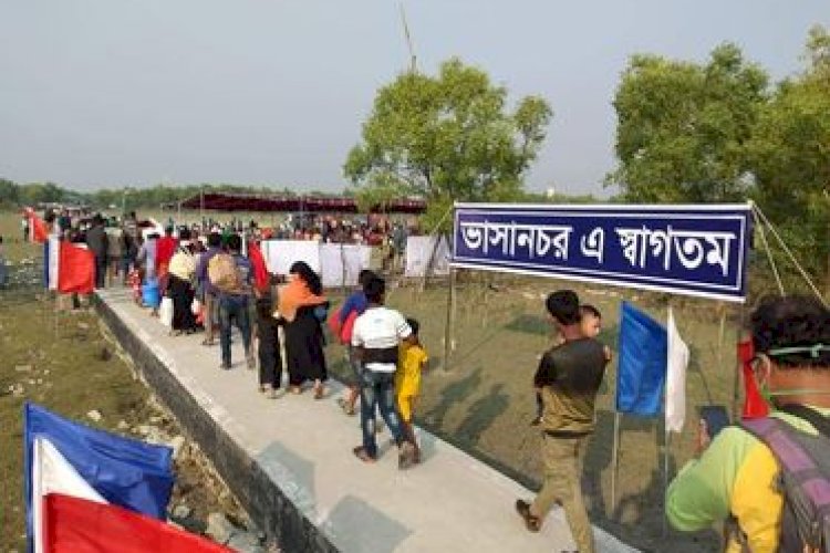 ভাসানচরে পৌঁছেছে রোহিঙ্গারা