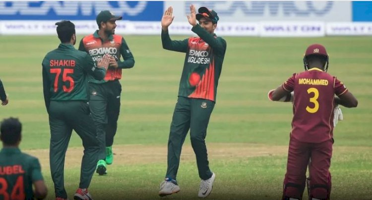 সাকিব-মাহামুদ যাদুদে উইন্ডিজকে উড়িয়ে লিডে টাইগাররা