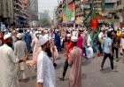 পল্টনে হেফাজতের অবস্থান
