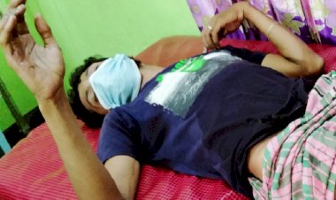 পকেটে মোবাইল বিস্ফোরণ, দগ্ধ যুবকের আহাজারী 