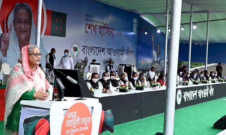 জনগণের শক্তিতে বিশ্বাস করেছি বলেই পদ্মা সেতু নির্মাণ সম্ভব হয়েছে : প্রধানমন্ত্রী