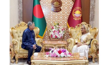 বঙ্গভবনে রাষ্ট্রপতির সঙ্গে প্রধানমন্ত্রীর সাক্ষাৎ
